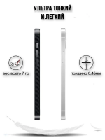 Ультратонкий чехол K-DOO Air Carbon для iPhone 13 Pro Max (Айфон 13 Про Макс) чёрный  купить недорого в Москве — доступные цены в интернет-магазине противоударных чехлов для мобильных телефонов «estorea.ru»