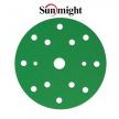Шлифовальные круги комплект 100 шт FILM L312T+ 150 мм на липучке 15 отверстий зелёные P 1000 SUNMIGHT 53020-100