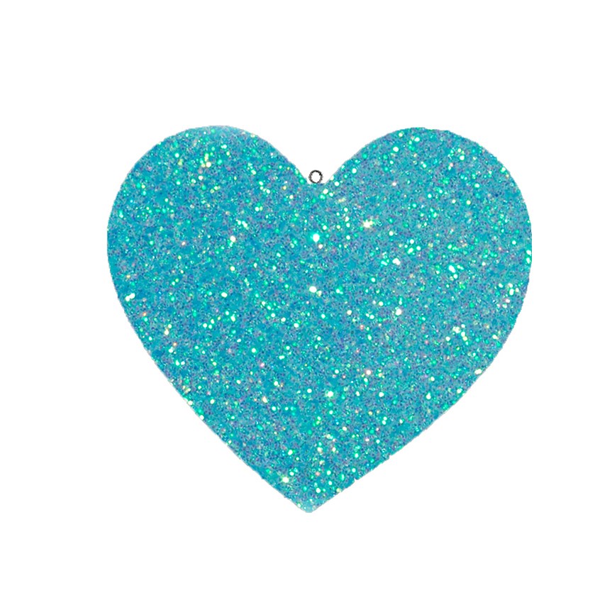 Украшение "Сердце", цвет голубой