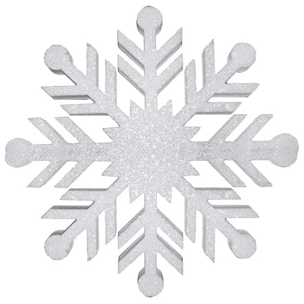 Украшение снежинка "Резная", цвет белый