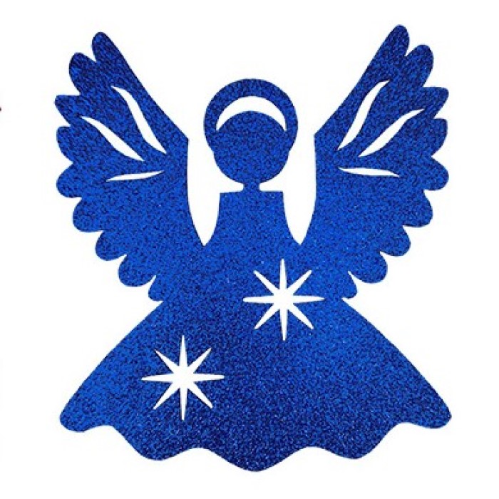 Украшение "Ангел рождественский", цвет синий