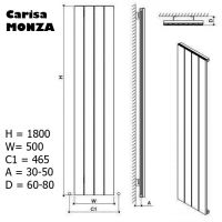 схема радиатора Carisa Monza 1800