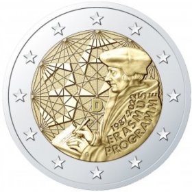 Набор монет 35 лет программе Эразмус 2 евро Евросоюз 2022(18 монет)