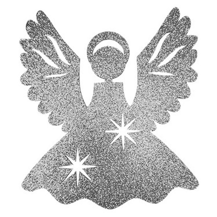 Украшение "Ангел рождественский", цвет серебро