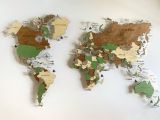 Цвет "Икитос", Многоуровневая карта мира из дерева