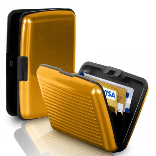 Кейс для кредитных карт Security Credit Card Wallet (цвет золотистый)