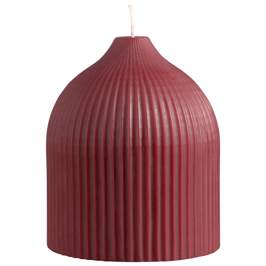Свеча декоративная бордового цвета из коллекции Edge, 10,5см