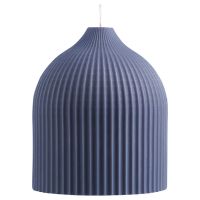 Свеча декоративная синего цвета из коллекции Edge, 10,5 см