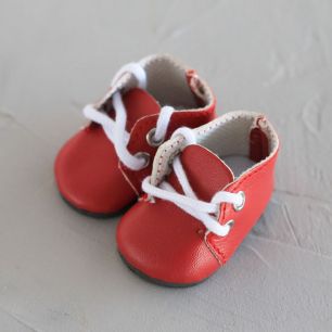 Обувь для кукол - ботиночки 5 см (красные)