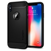 Чехол SGP Spigen Rugged Armor для iPhone Xs / X черный