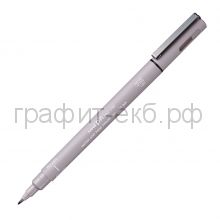 Ручка капиллярная Uni PIN brush 200(S) светло-серый