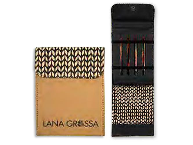 Набор разъемных спиц Lana Grossa, малый (дерево, Simfony, замша), цвет бежевый 95029995