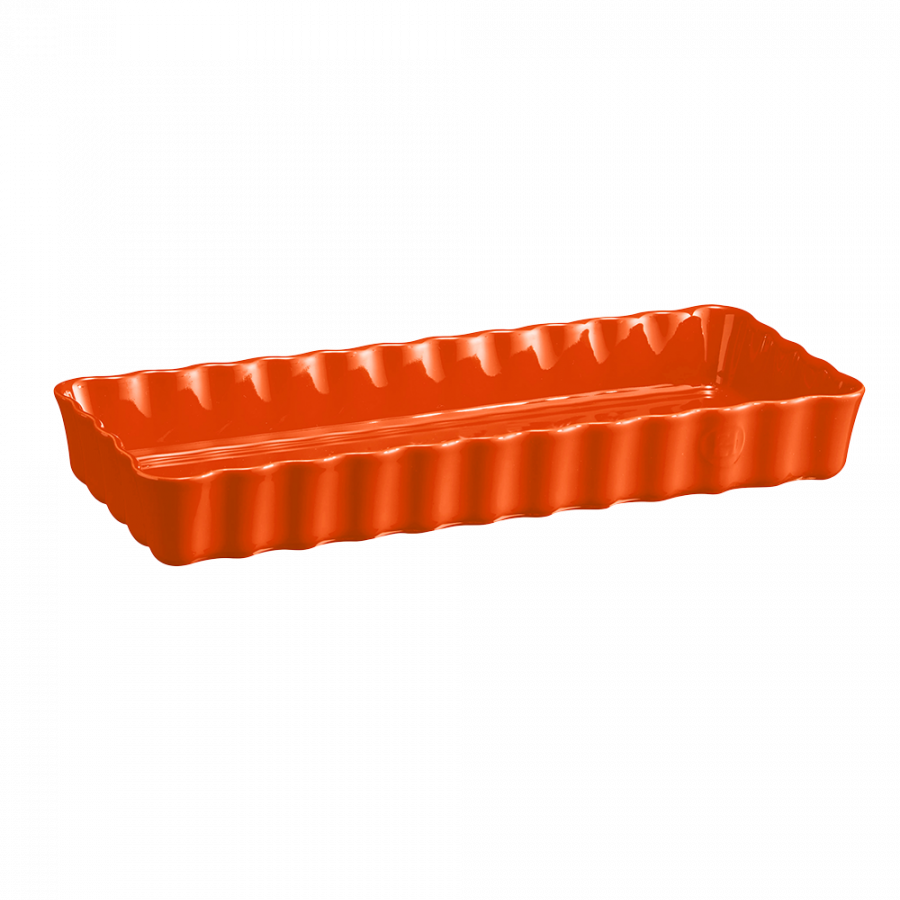 Форма для пирога прямоугольная, 15х36 см, цвет: тоскана