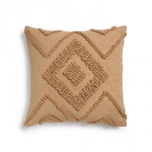 Genoveva Чехол на подушку из коричневого хлопка 45 x 45 см