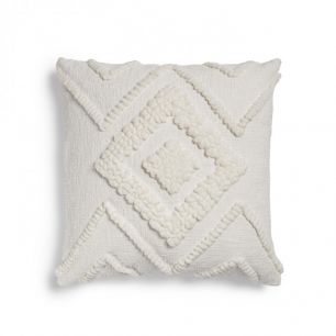Genoveva Чехол на подушку из белого хлопка 45 x 45 см