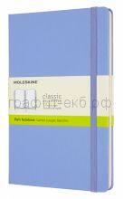 Книжка зап.Moleskine Large Classic нелинованная голубая гортензия QP062B42