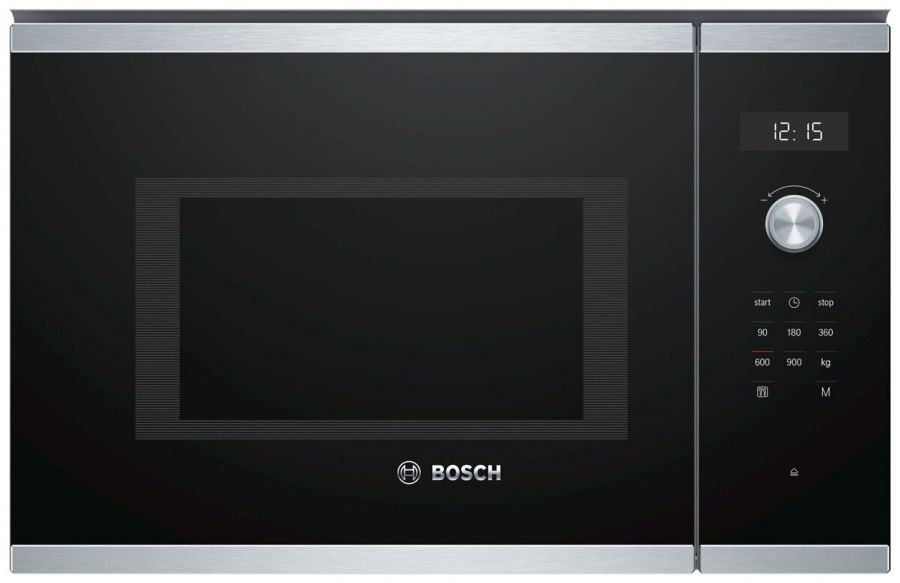 Микроволновая печь встраиваемая Bosch BFL554MS0, чёрный/серебристый