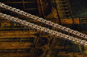 Позолоченная цепочка, плетение двойной ромб, 4 мм (арт. 250428)