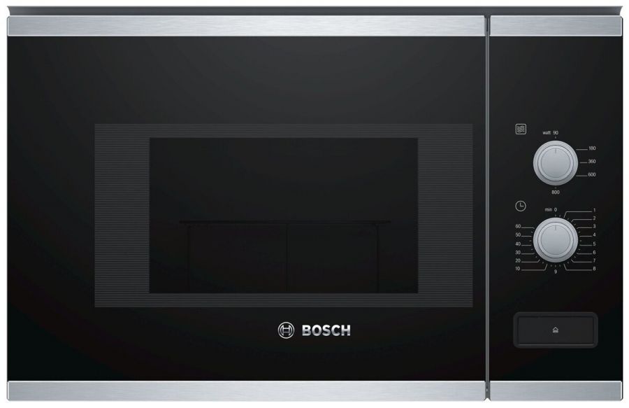 Микроволновая печь встраиваемая Bosch BFL520MS0, чёрный/серебристый