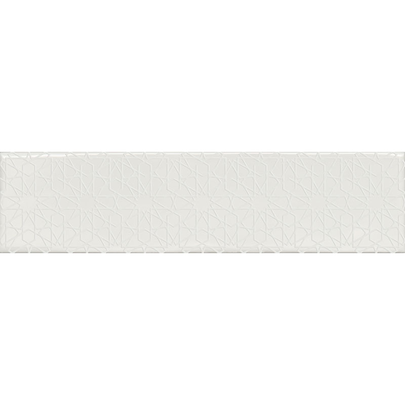 Декор FLORENCIA DECOR SUPER BIANCO 7,5x30 (0.5 кв.м..в уп, отгрузка кратно уп.)