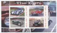 Блок марок Малави 2010 Машины