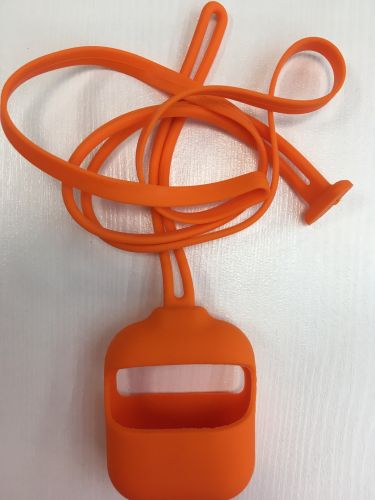 Чехол для наушников AirPods на шнурке, оранжевый