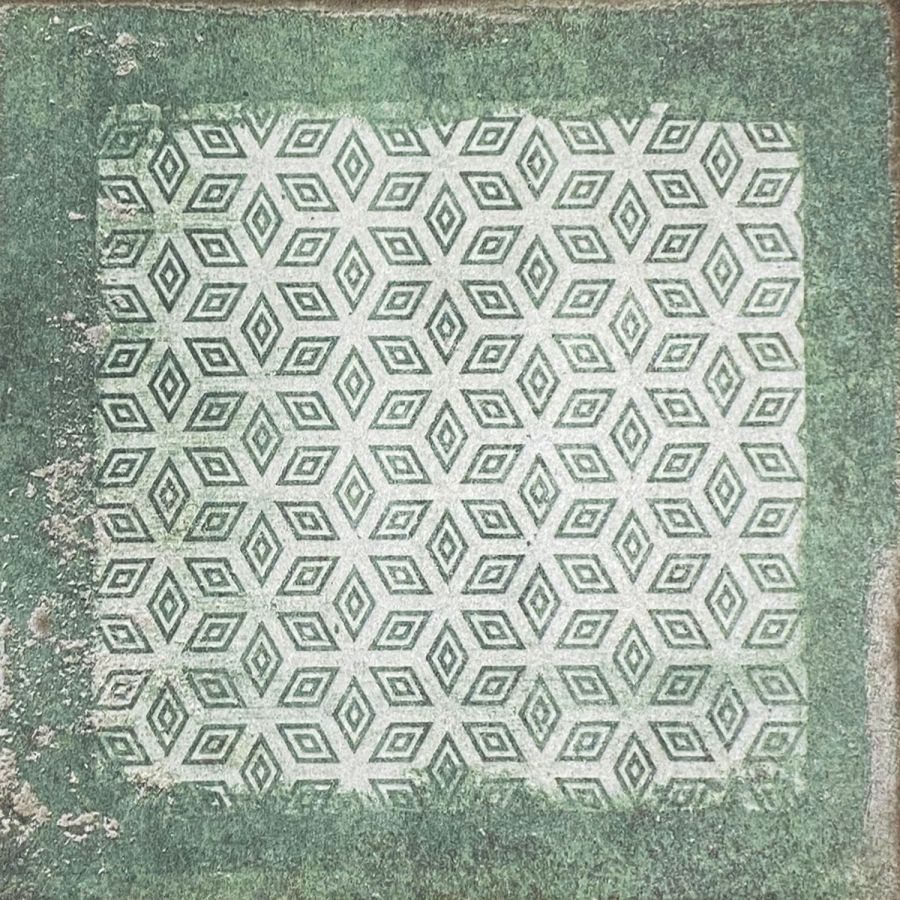 Плитка TOSCANA GREEN DECO 20x20 (26  шт.в уп)