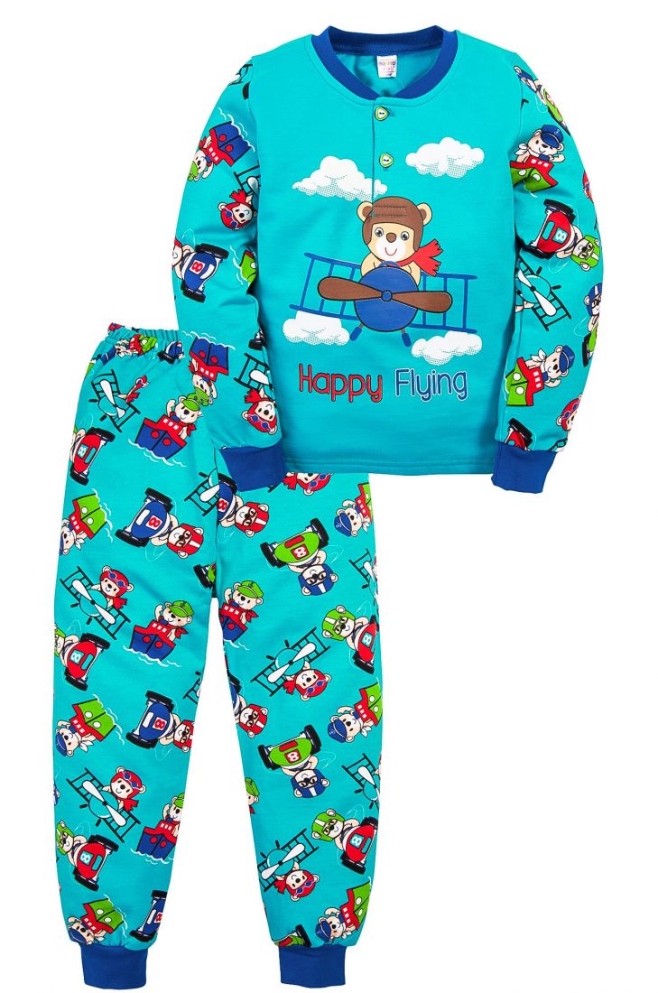 Пижама с начесом для мальчика Летчик