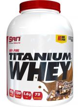 Сывороточный протеин Pure Titanium Whey 2270 г SAN Шоколадное пирожное