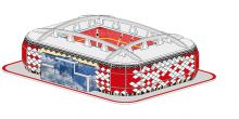 Модель стадиона 3D Арена Спартак из картона 31 см