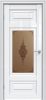 Межкомнатная Дверь Triadoors Царговая Gloss 623 ПО Белый Глянец со Стеклом Сатин Бронза Бронзовый Пигмент / Триадорс