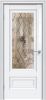 Межкомнатная Дверь Triadoors Царговая Gloss 599 ПО Белый Глянец со Стеклом Кристалл Зеркальная Сетка / Триадорс