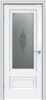 Межкомнатная Дверь Triadoors Царговая Gloss 599 ПО Белый Глянец со Стеклом Сатин Графит Лак Прозрачный / Триадорс