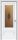 Межкомнатная Дверь Triadoors Царговая Gloss 599 ПО Белый Глянец со Стеклом Сатин Бронза Бронзовый Пигмент / Триадорс