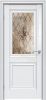 Межкомнатная Дверь Triadoors Царговая Gloss 587 ПО Белый Глянец со Стеклом Кристалл Зеркальная Сетка / Триадорс
