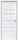 Межкомнатная Дверь Triadoors Царговая Gloss 582 ПО Белый Глянец со Стеклом Сатинат / Триадорс