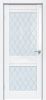 Межкомнатная Дверь Triadoors Царговая Gloss 559 ПО Белый Глянец со Стеклом Ромб / Триадорс