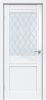 Межкомнатная Дверь Triadoors Царговая Gloss 558 ПО Белый Глянец со Стеклом Ромб / Триадорс