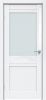 Межкомнатная Дверь Triadoors Царговая Gloss 558 ПО Белый Глянец со Стеклом Сатинат / Триадорс
