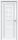 Межкомнатная Дверь Triadoors Царговая Gloss 555 ПО Белый Глянец со Стеклом Сатинат / Триадорс