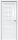 Межкомнатная Дверь Triadoors Царговая Gloss 552 ПО Белый Глянец со Стеклом Сатинат / Триадорс