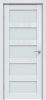 Межкомнатная Дверь Triadoors Царговая Gloss 544 ПО Белый Глянец со Стеклом Сатинат / Триадорс