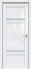Межкомнатная Дверь Triadoors Царговая Gloss 525 ПО Белый Глянец со Стеклом Сатинат / Триадорс