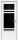 Межкомнатная Дверь Triadoors Царговая Gloss 523 ПО Белый Глянец со Стеклом Лакобель Черный / Триадорс