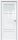 Межкомнатная Дверь Triadoors Царговая Gloss 520 ПО Белый Глянец со Стеклом Сатинат / Триадорс
