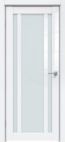 Межкомнатная Дверь Triadoors Царговая Gloss 515 ПО Белый Глянец со Стеклом Сатинат / Триадорс