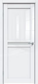 Межкомнатная Дверь Triadoors Царговая Gloss 507 ПО Белый Глянец со Стеклом Сатинат / Триадорс
