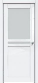 Межкомнатная Дверь Triadoors Царговая Gloss 505 ПО Белый Глянец со Стеклом Сатинат  / Триадорс