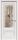 Межкомнатная Дверь Triadoors Царговая Luxury 599 ПО Лиственница Белая со Стеклом Кристалл Зеркальная Сетка / Триадорс