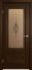 Межкомнатная Дверь Triadoors Царговая Luxury 599 ПО Бренди со Стеклом Сатин Бронза Лак Прозрачный / Триадорс